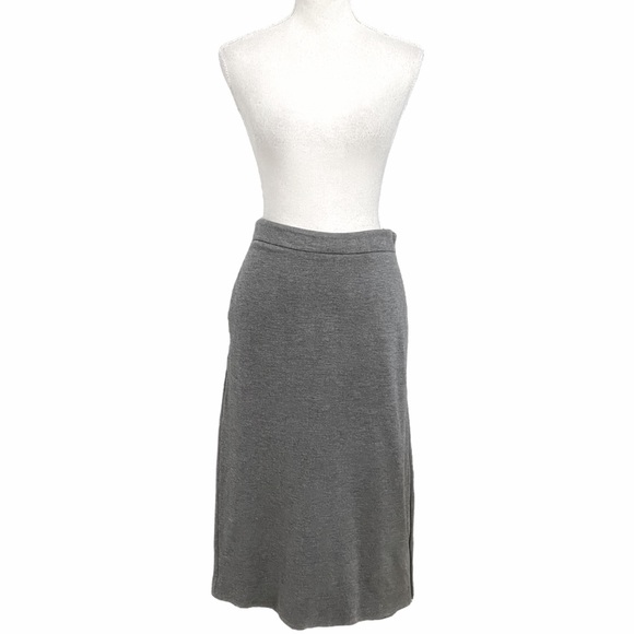 COS GREY DOUBLE ENDED SIDE ZIPPER PENCIL SKIRT - 8 - Picture 1 of 10